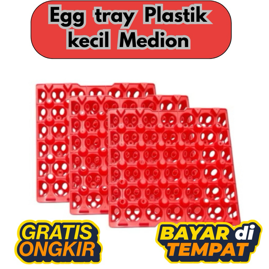 Egg tray / tempat telur plastik kecil Merk Medion - 100% original