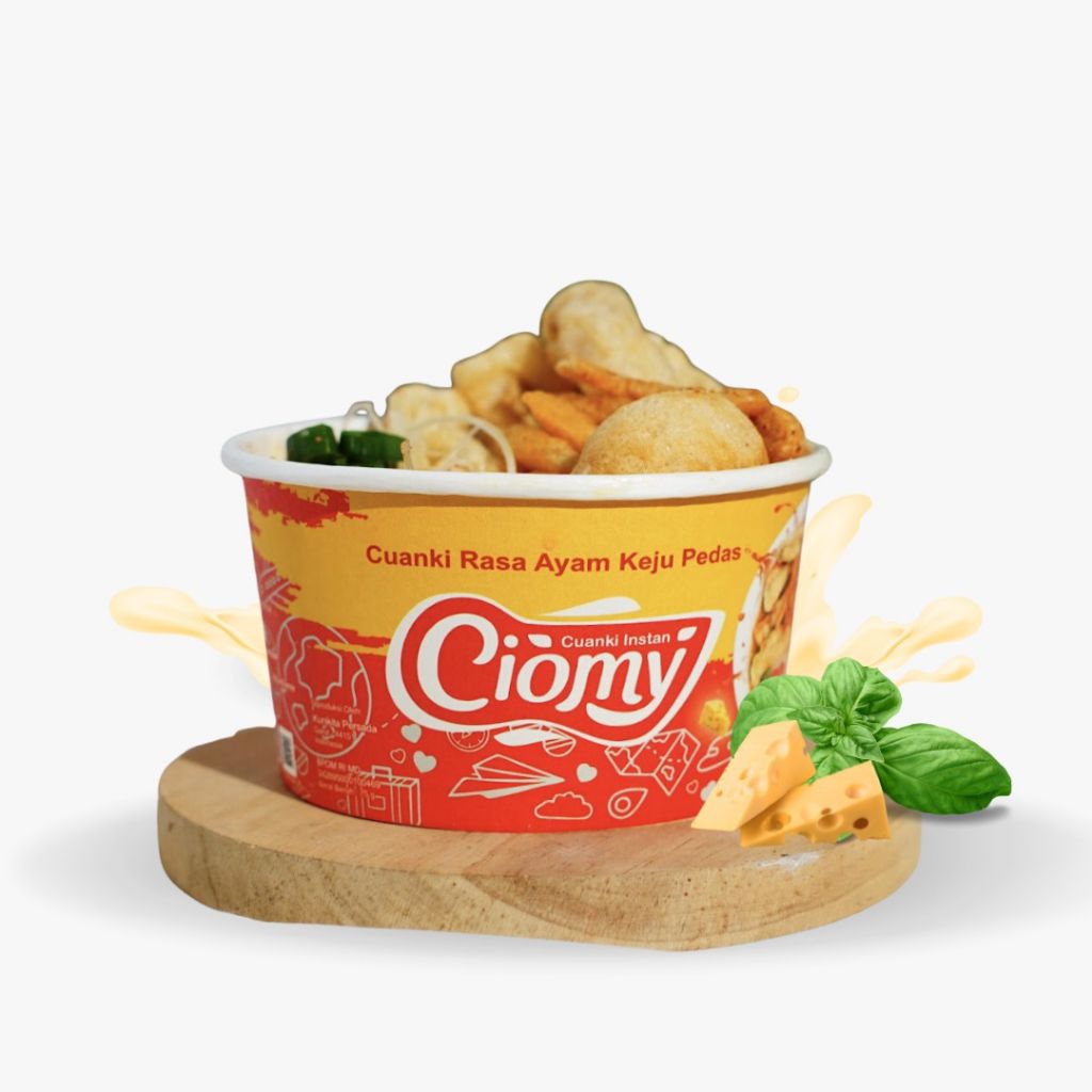 

Ciomy Cuanki Cup Instan Rasa Ayam Keju Pedas tanpa MSG