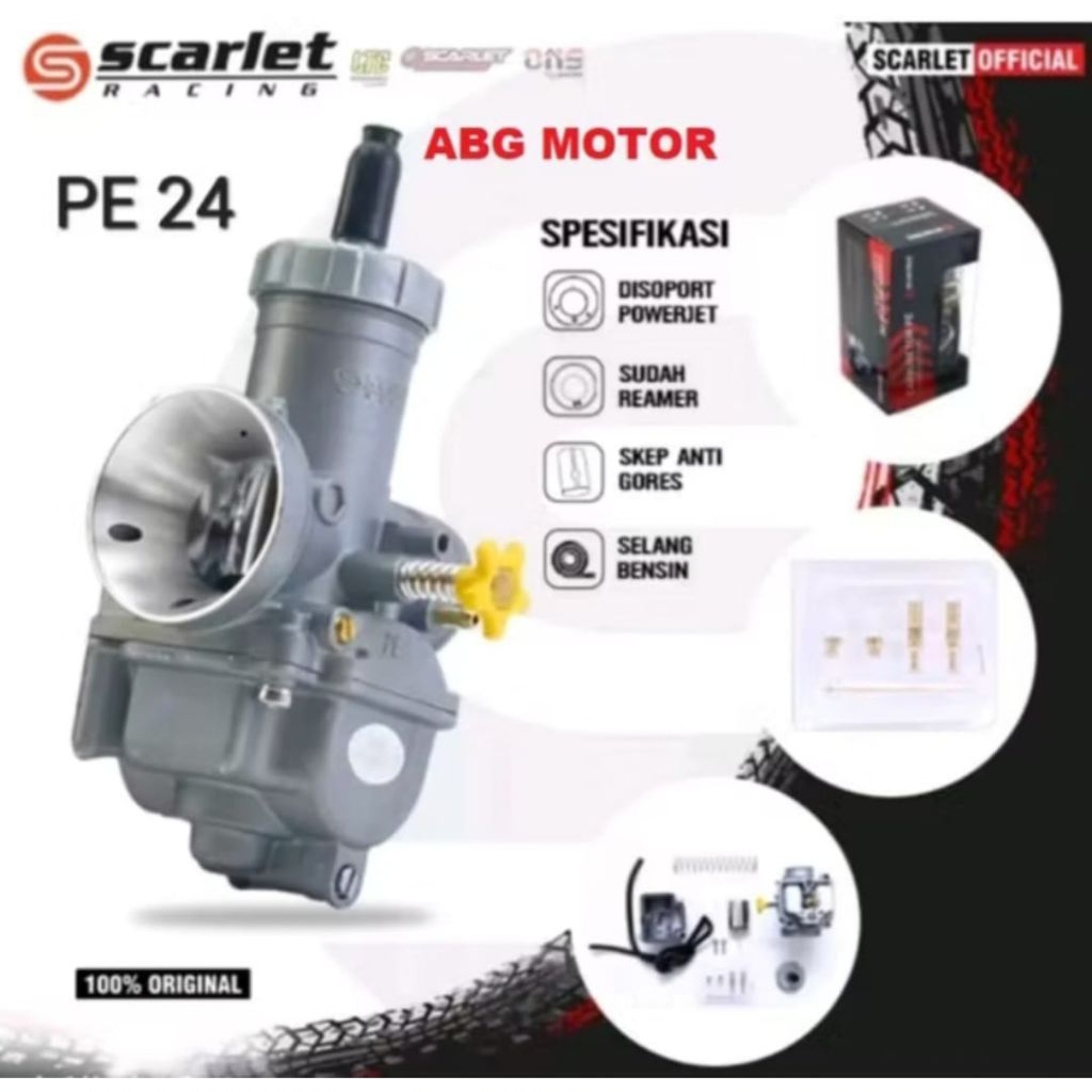 KARBURATOR CARBURATOR PE24 PE 24 SCARLET