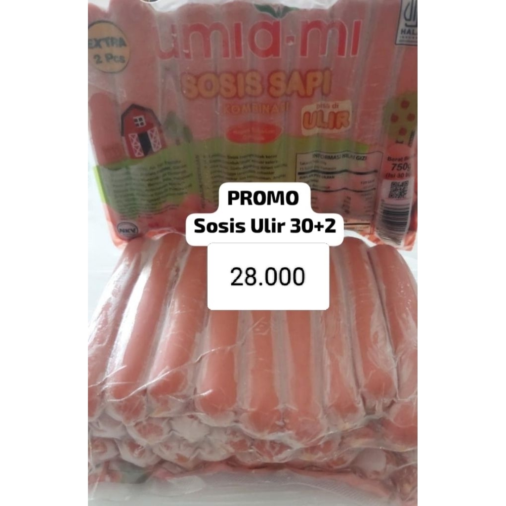 

Umiami Sosis Ulir 750 gr Isi 30+2