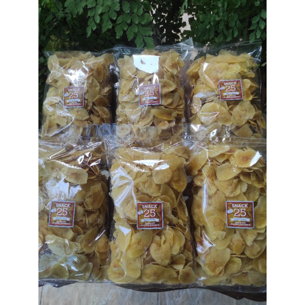 

Keripik Pisang Asin/Manis 250 gr - Snack 25