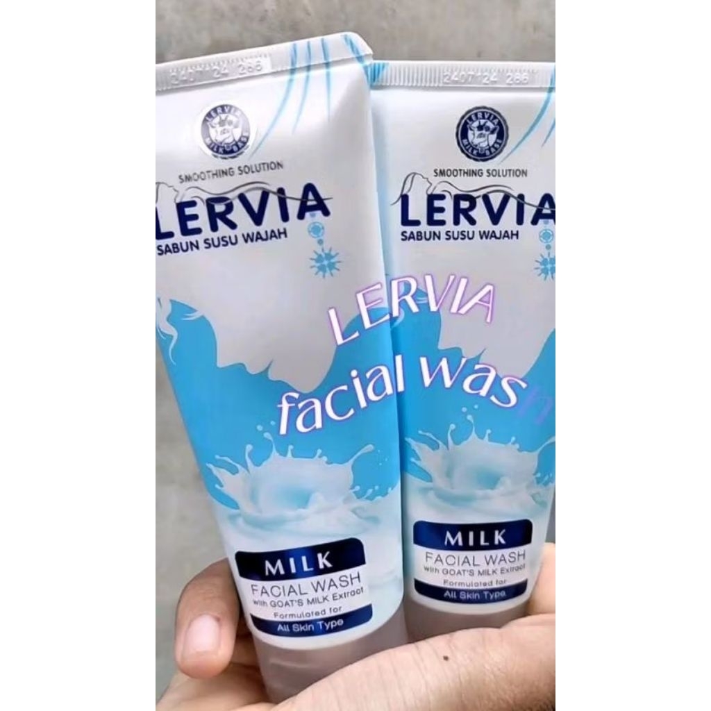 Lervia Facial Wash (Sabun Susu Wajah)