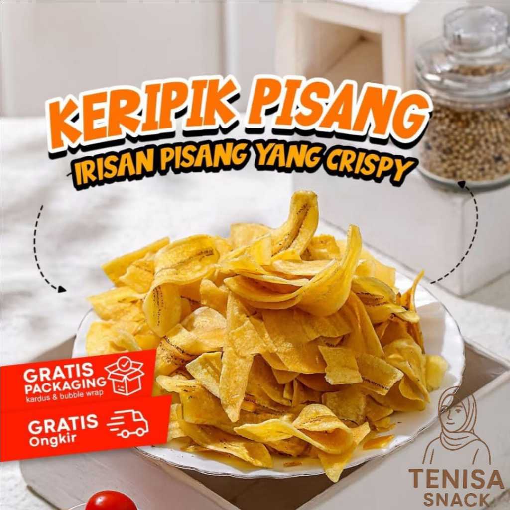 

500GRAM KERIPIK PISANG ASIN//CEMILAN//HARGA GROSIR//MAKANAN RINGAN//JAJANAN//KUE KERING//CURAH//SEMBAKO