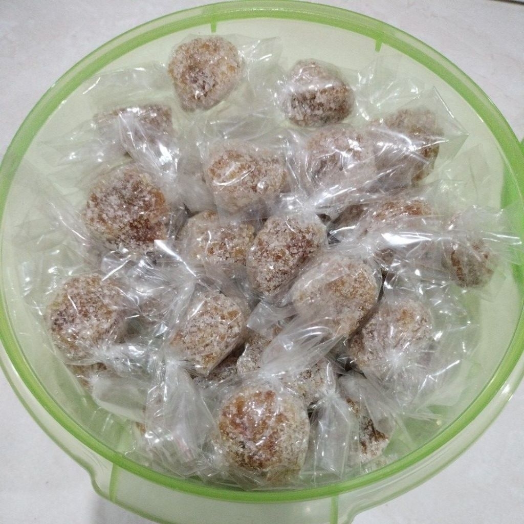 

BONBON ASEM JAWA GULA ASLI 50Butir+Free1Taperwer