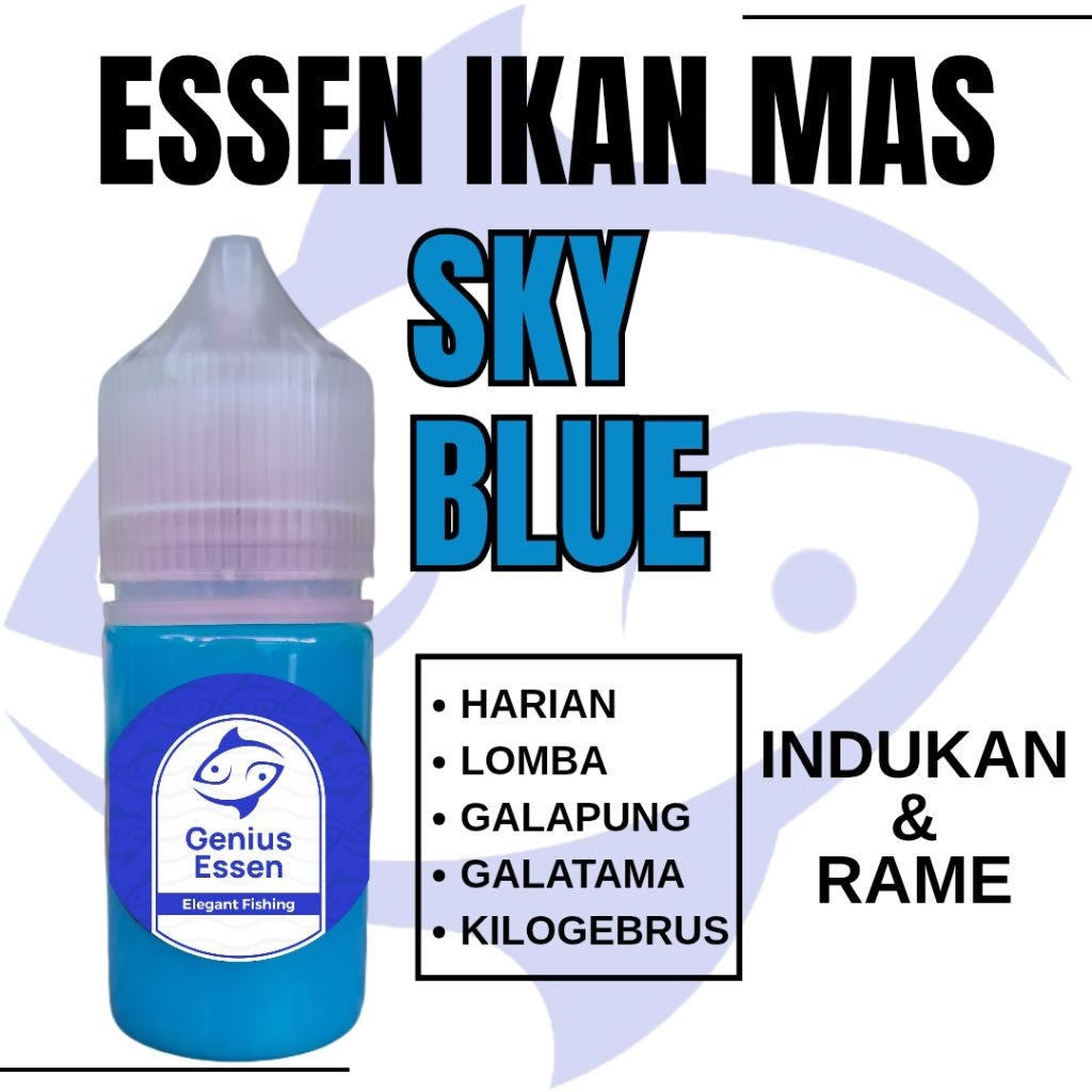 ESSEN IKAN MAS AROMA SKY BLUE essen ikan mas harian essen ikan mas lomba essen ikan mas galapung ess
