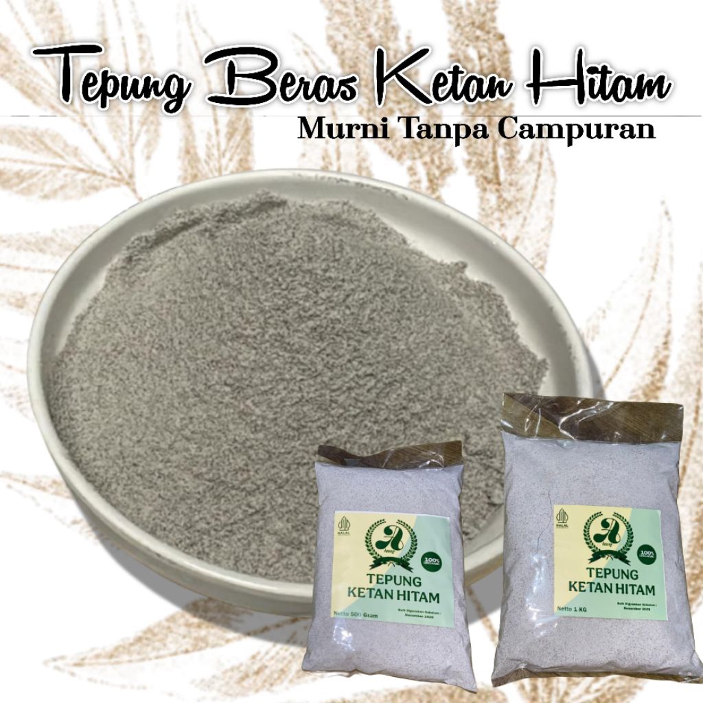 

[COD]TEPUNG BERAS KETAN HITAM PREMIUM 1KG HALAL SUPERB3STSELLER