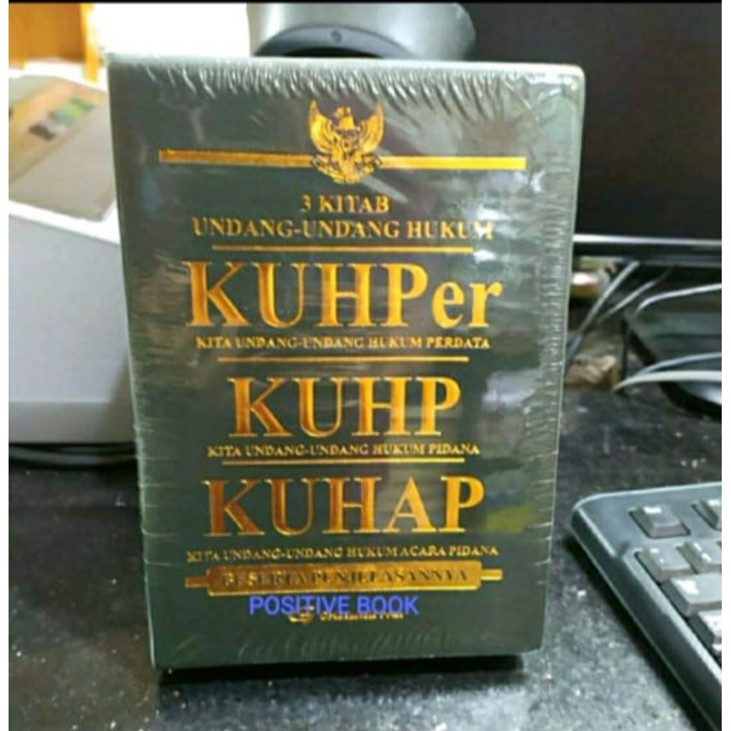 buku 3 kitab kuhp kuhap dan kuhper terbaru cover lux original