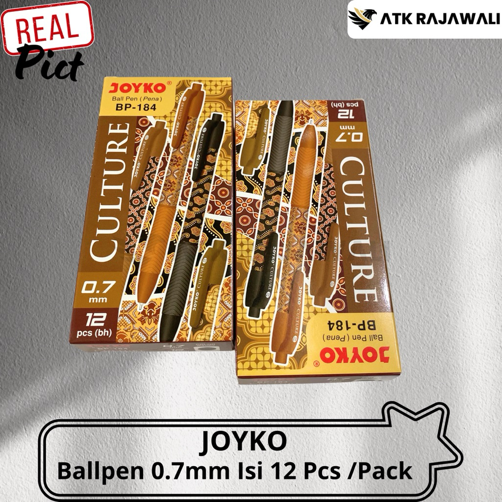 

Pulpen Joyko Culture Batik BP-184 / Ballpen Hitam Batik 0.7mm / Pen Cetek
