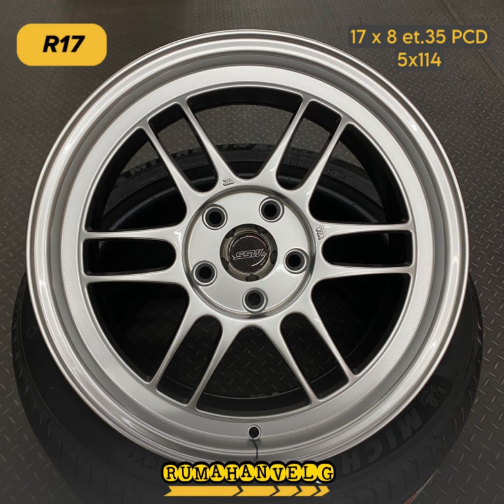 velg racing ENKEI RPF1 SSW ORIGINAL THAILAND R17 LEBAR 8 ET 35 velg mobil r17 velg racing ring 17 mo