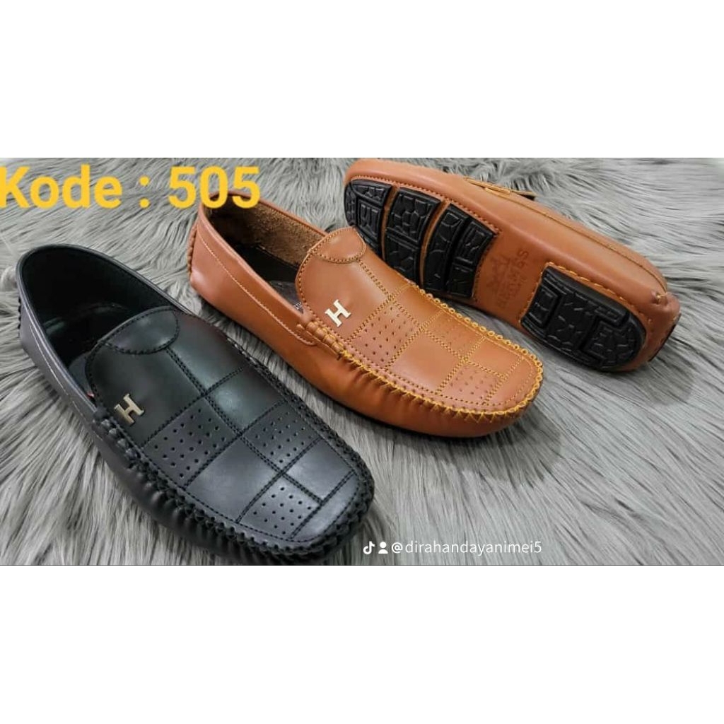 sepatu kulit pria sepatu pansus pria slip on