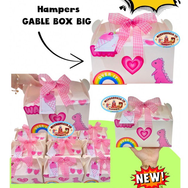 

Ready Gable Box Goodiebag Paket Snack Ultah hampers anak birthday ulang tahun jajan