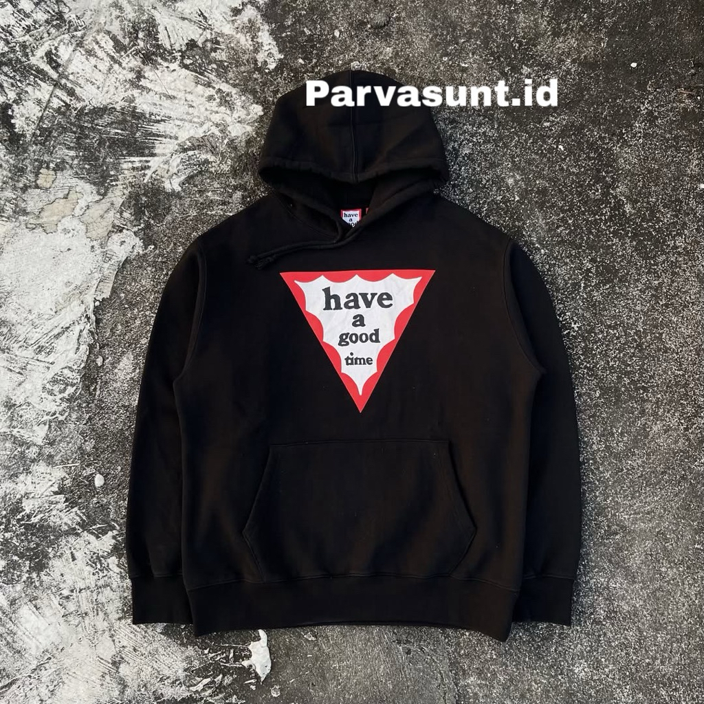 Hoddie Have A Good Time Triangle Black Grey