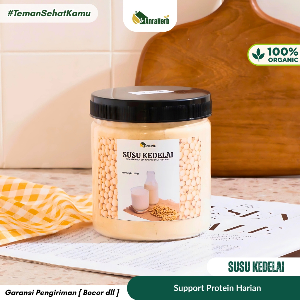 

AnraHerb Bubuk Susu Kedelai 250gr | Tinggi Protein Enak Sehat Siap Seduh