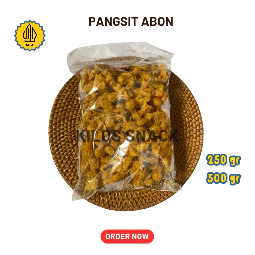 

pangsit abon kemasan kiloan rasa gurih renyah