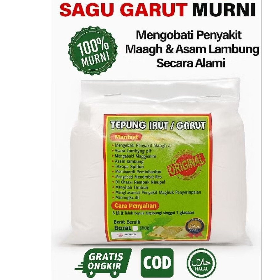 

PATI IRUT-SAGU GARUT@500GRAM ASLI.