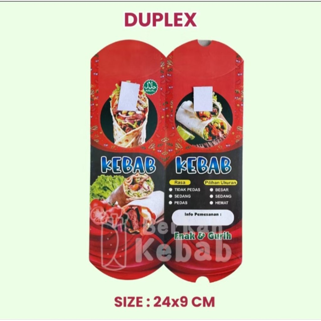 

Bungkus Kebab | Wadah Kebab | Kertas Kebab Isi 100