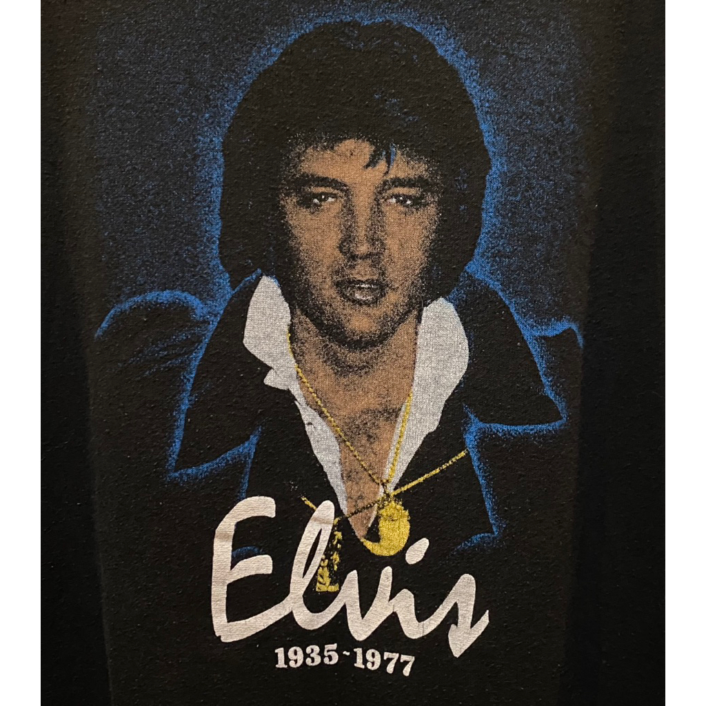 kaos Elvis Presley singer Band Vintage by Sportwear USA 80s 90s second bekas