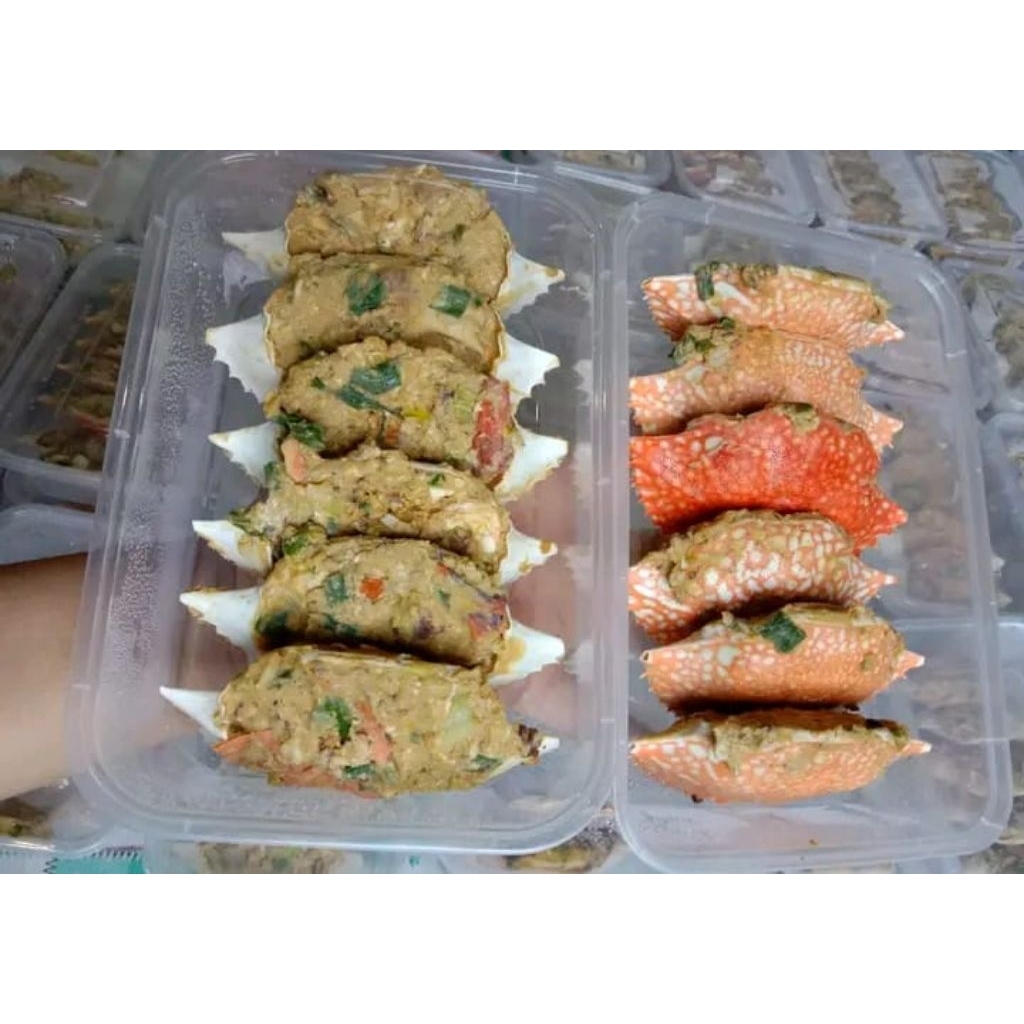 

Olahan daging rajungan / kepiting ketam rajungan / kepiting gemol enak gurih isi 6