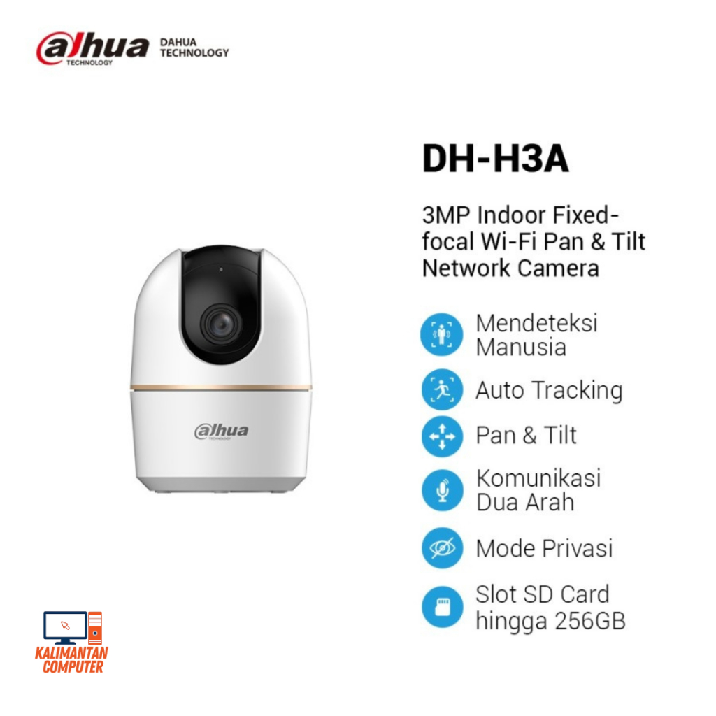 CCTV DAHUA HERO A1 3MP H3A WIFI CAM INDOOR BABYCAM IPCAM