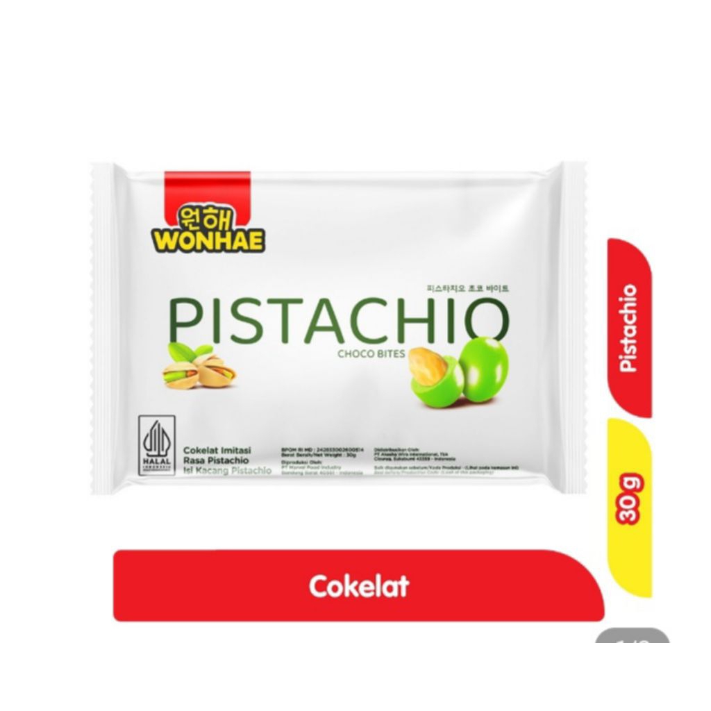 

wonhae coklat rasa pistachio choco bites 30 gr