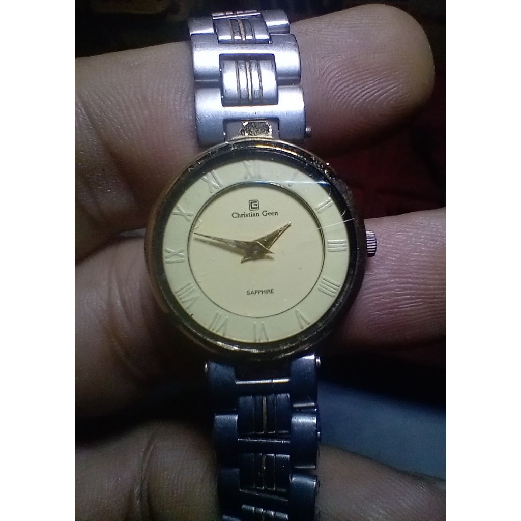 Jam Tangan Wanita Christian Geen Gold Plated