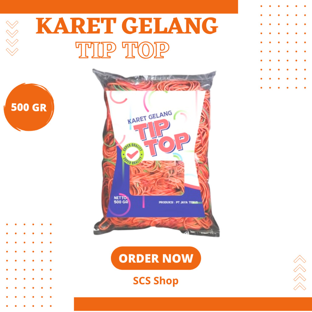 

Karet Gelang Pentil TIP TOP - Melar Elastis Tidak Mudah Putus