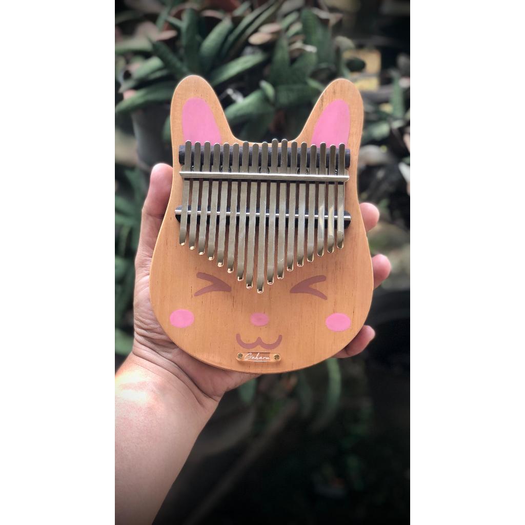 Gaharu Kalimba - Bunny Version 17 keys (Kalimba Kelinci) flatboard/hollow