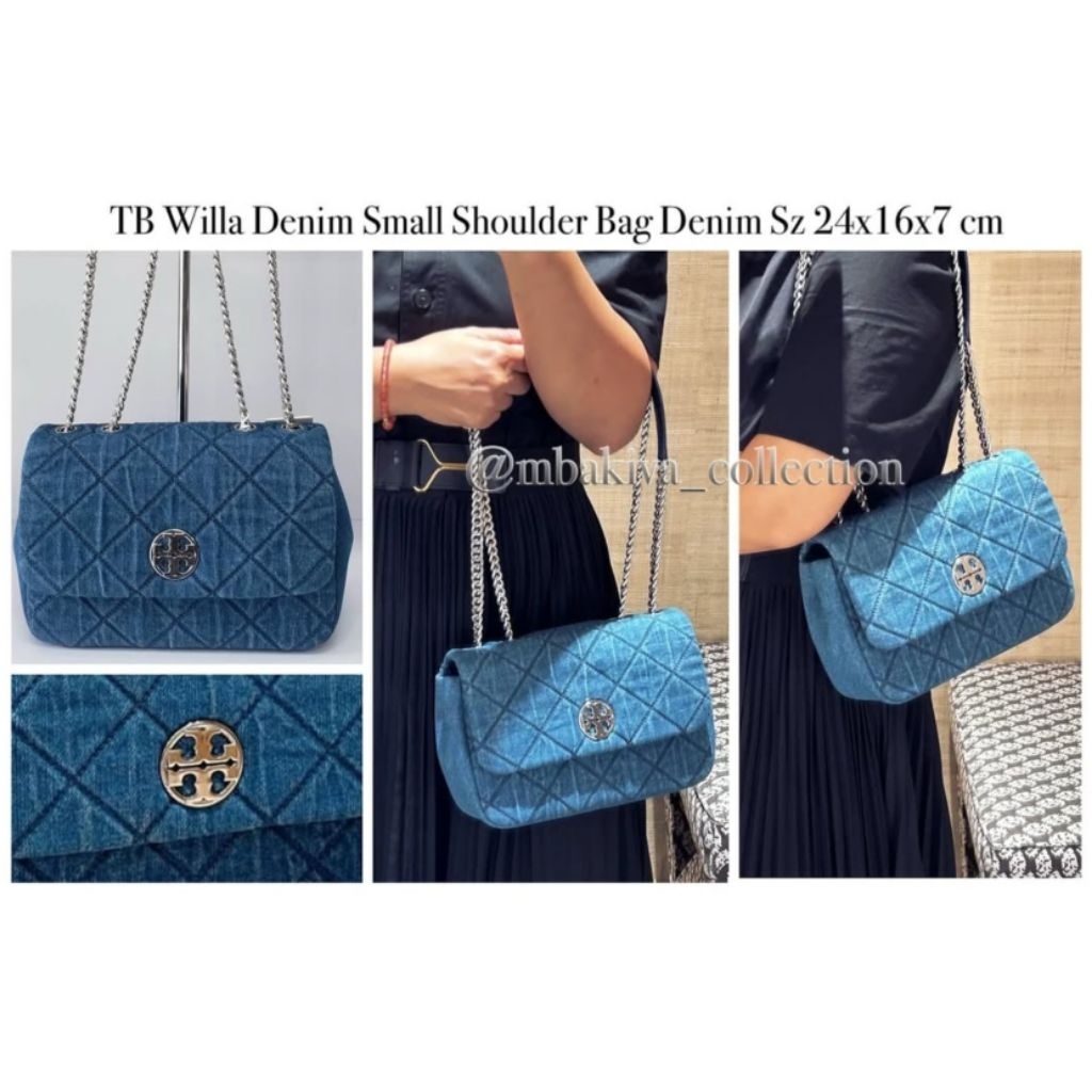TB Willa Denim Small Shoulder Bag Denim