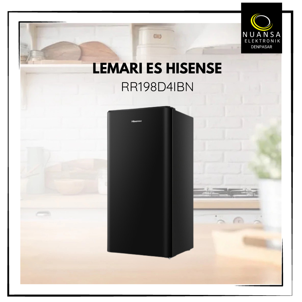 Lemari Es Kulkas 1 Pintu 158L Hisense RR198D4IBN Garansi Resmi - Nuansa Elektronik Denpasar