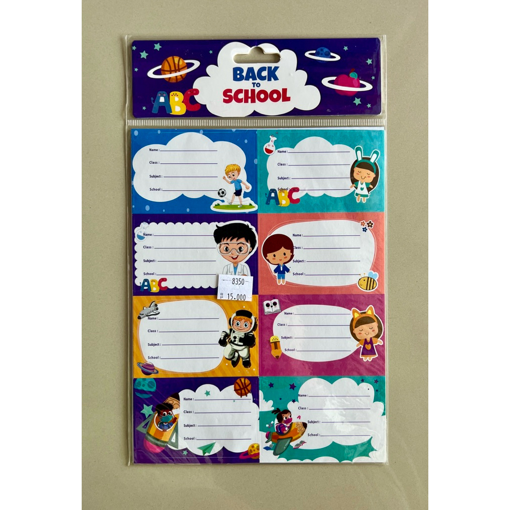 

Sticker nama buku