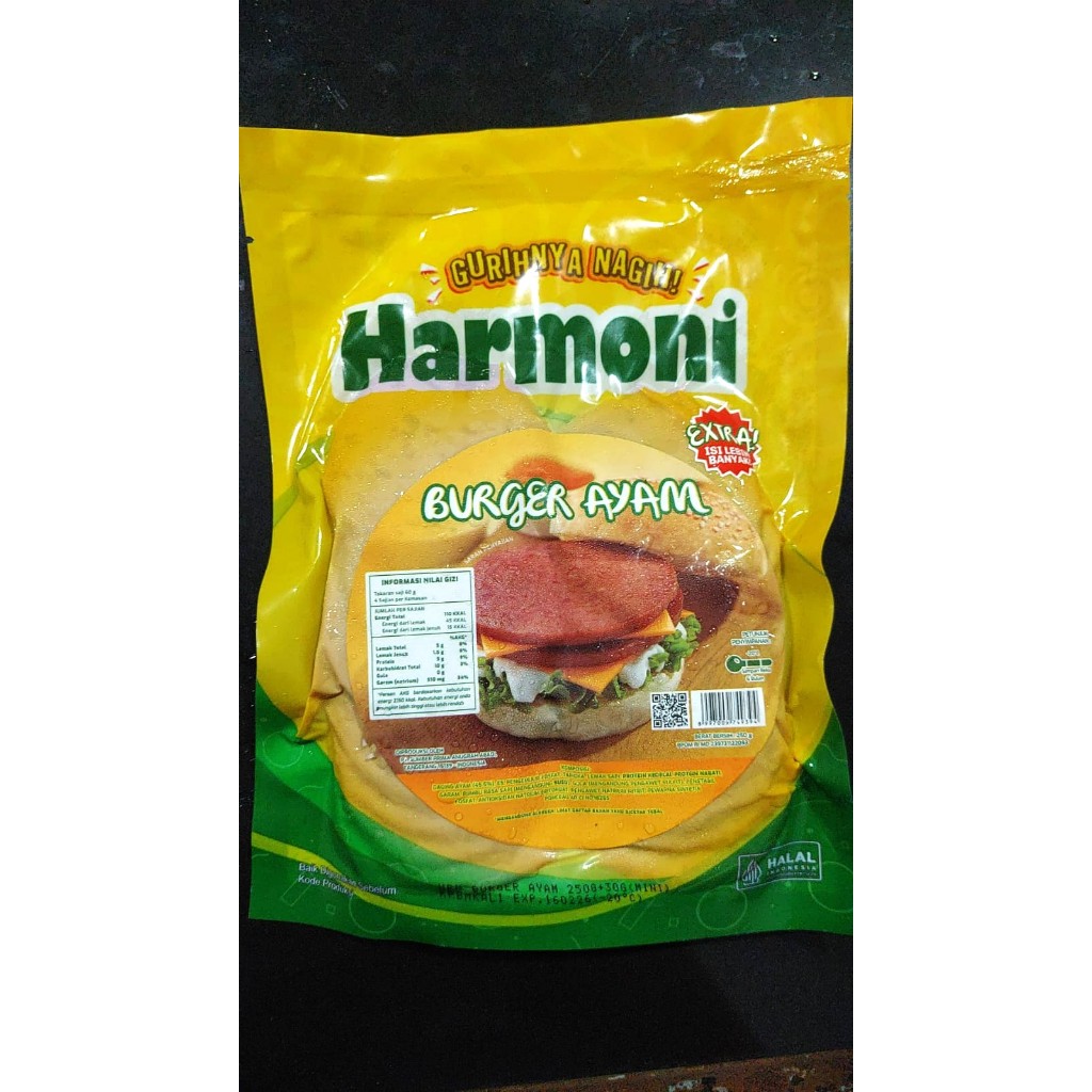 

Harmoni burger ayam 250 gr