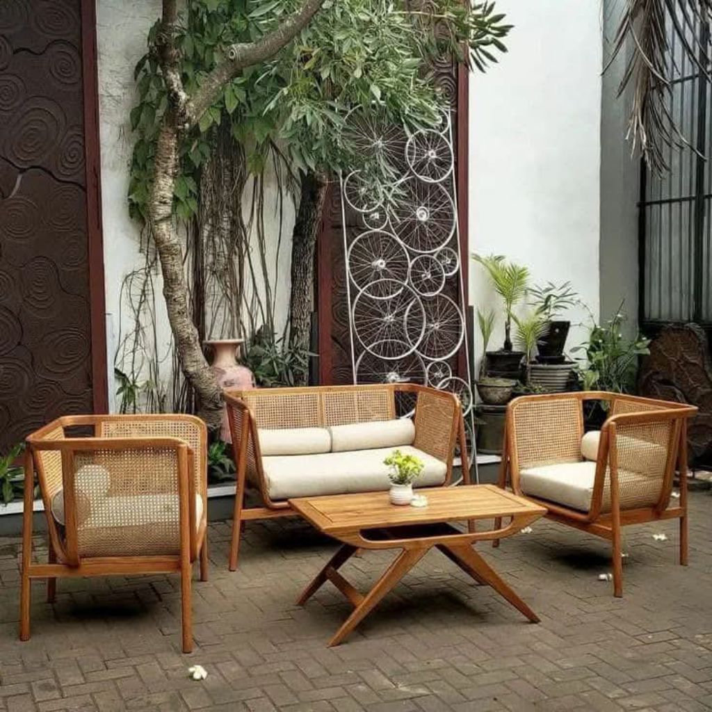 Kursi Meja Teras Cafe Jati Jepara