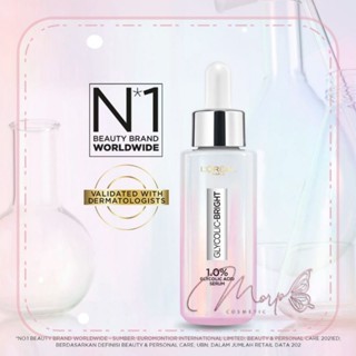 Loreal Paris Glycolic Bright Anti Dark Spot Brightening Serum 8% Melasyl™ + Glycolic Acid + Niacinam