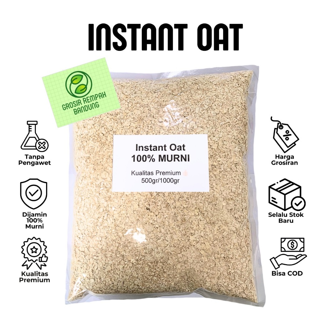 

Instant Oat / Quick Instant Oatmeal / Gandum Import Kualitas Premium