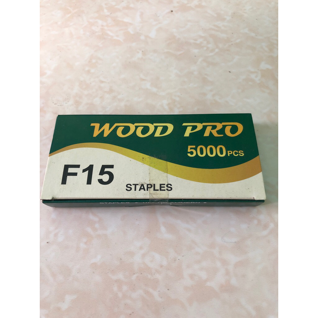 

Staples f15 wood pro green / ainrails f15 woodpro green / isi paku tembak angin f15 wood pro green