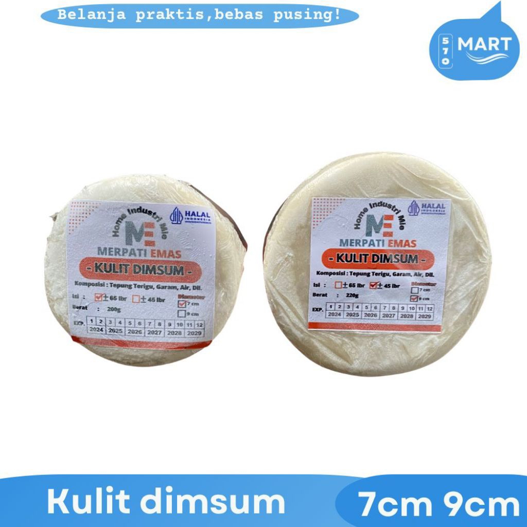 

kulit dimsum isi 45pcs diameter 9cm