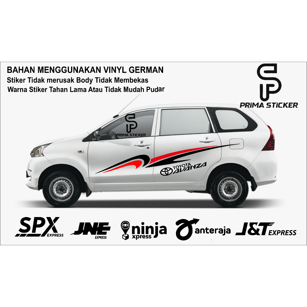 sticker mobil toyota avanza cutting sticker avanza