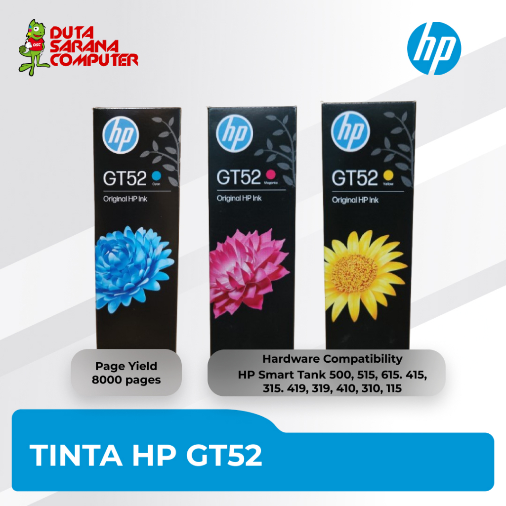 HP GT52 GT 52 GT-52 Tinta Original Ink Bottle Murah