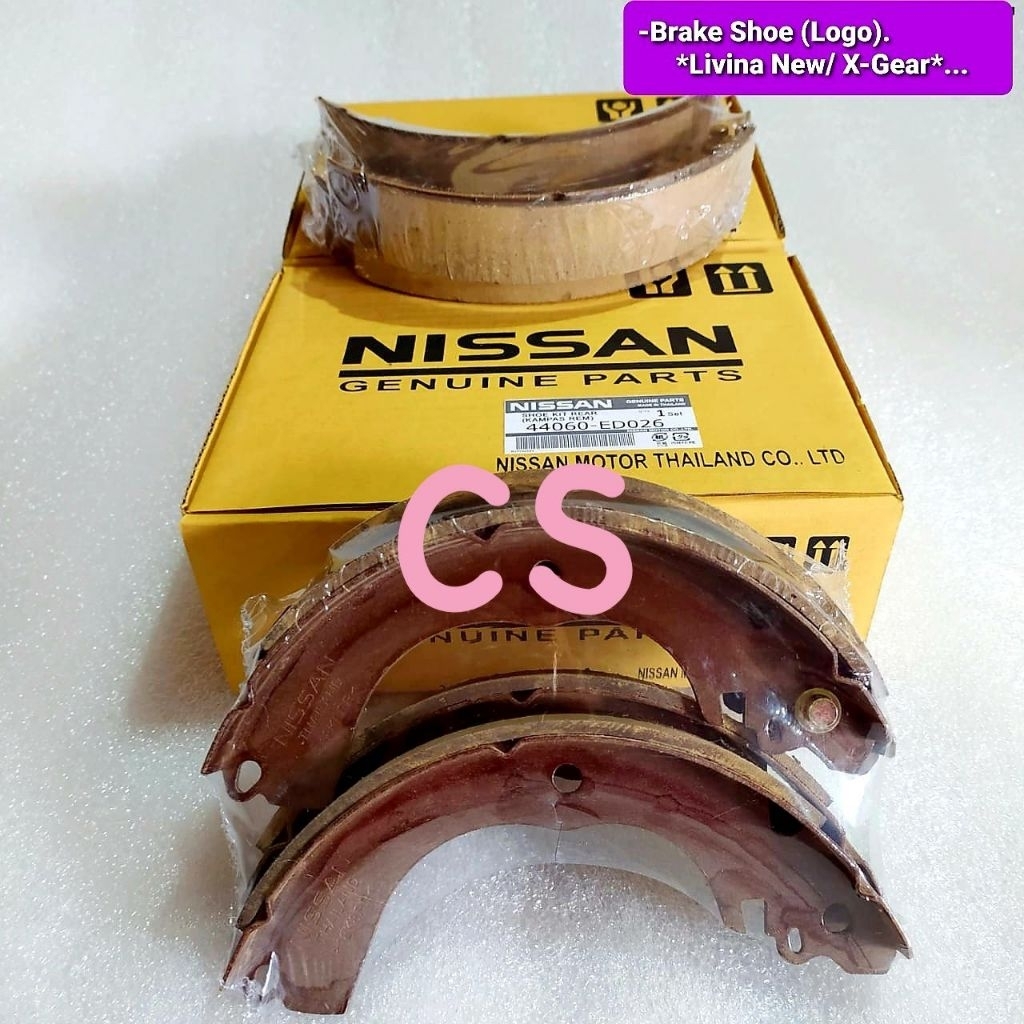 BRAKE SHOE / KAMPAS REM LOGO NISSAN LIVINA NEW/X-GEAR/LATIO