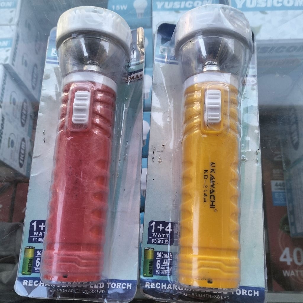 Senter kawachi 1+4 LED