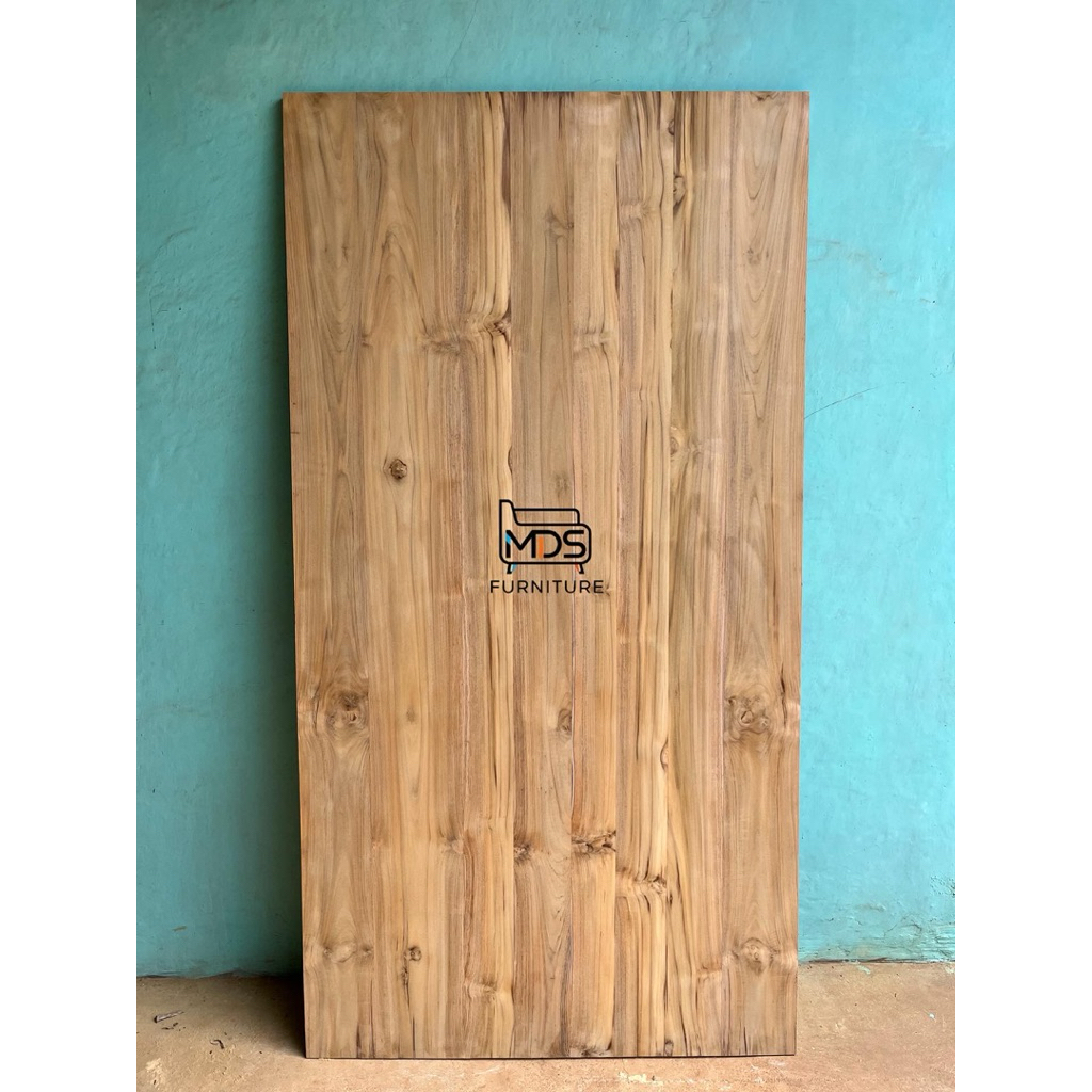 Papan top meja kayu jati perhutani tpk
