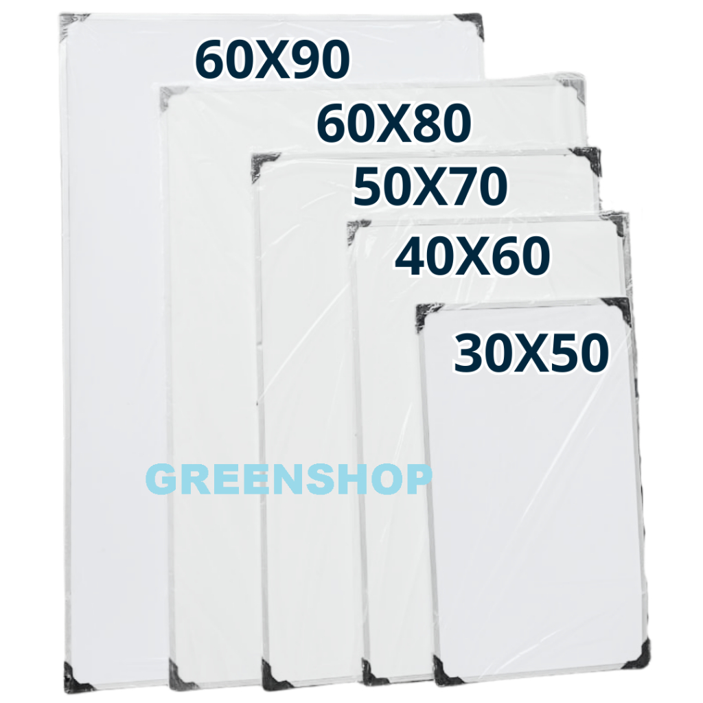 

(FREE SPIDOL DAN PENGHAPUS) Papan Tulis Spidol dan Kapur Whiteboard / Blackboard Ukuran 30X50, 40X60, 50X70, 60X80, 60X90 CM