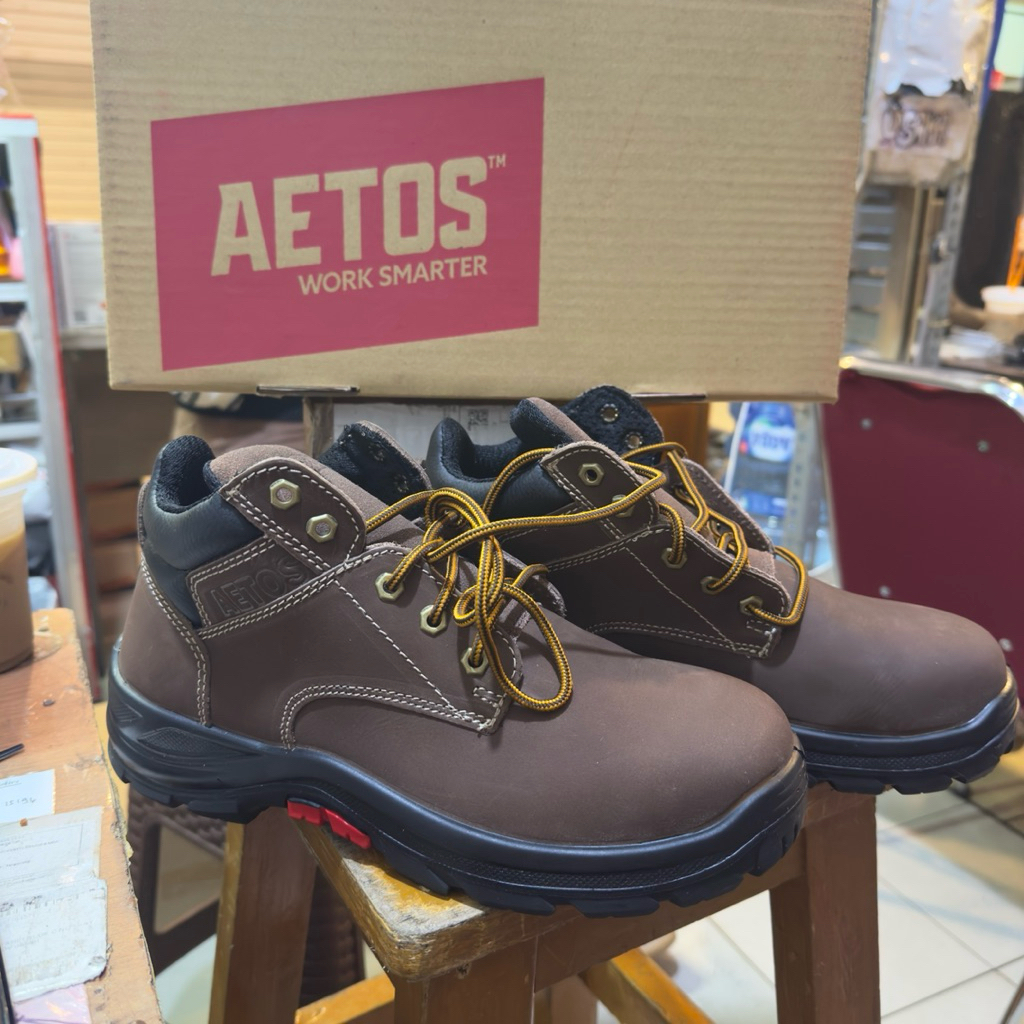 Sepatu Safety Aetos Mercury Mocca Original / Sepatu AETOS Mercury Asli Promo