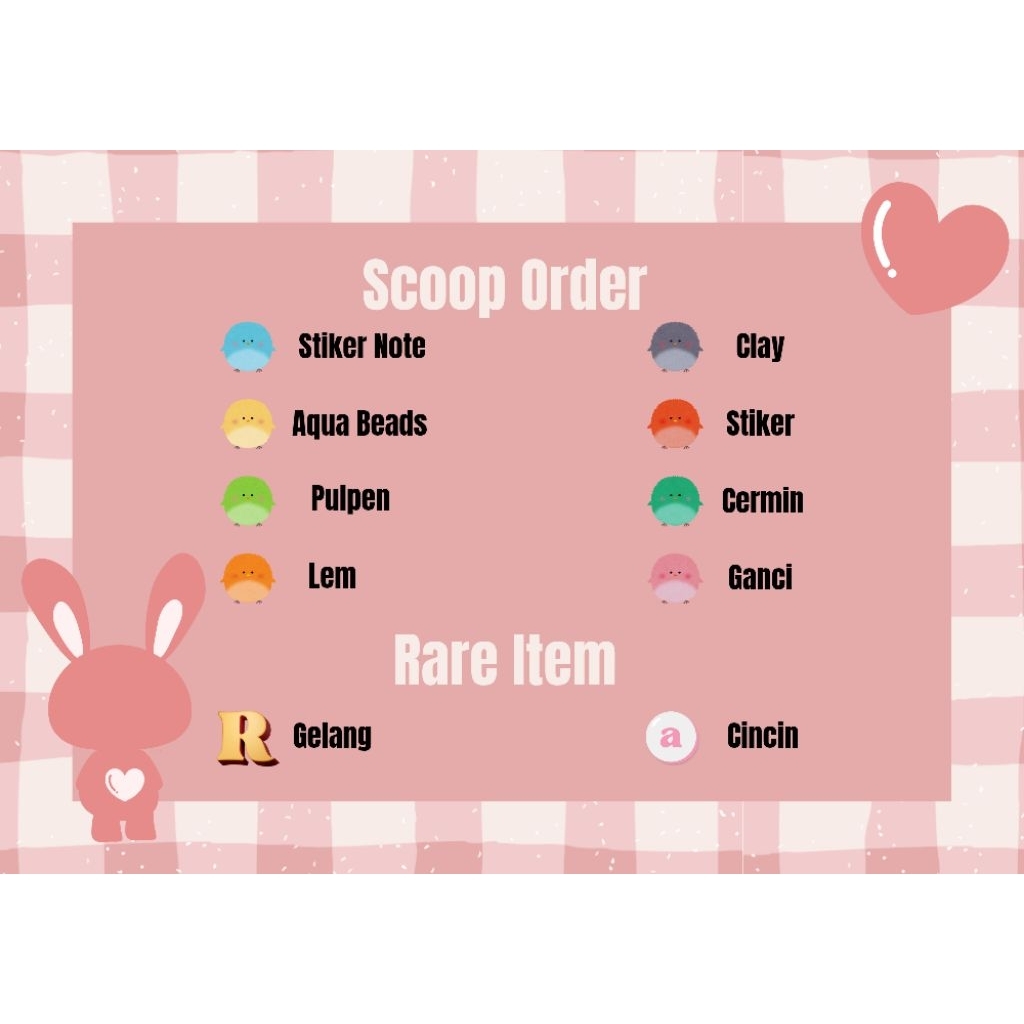 

SCOOP ORDER BYuann