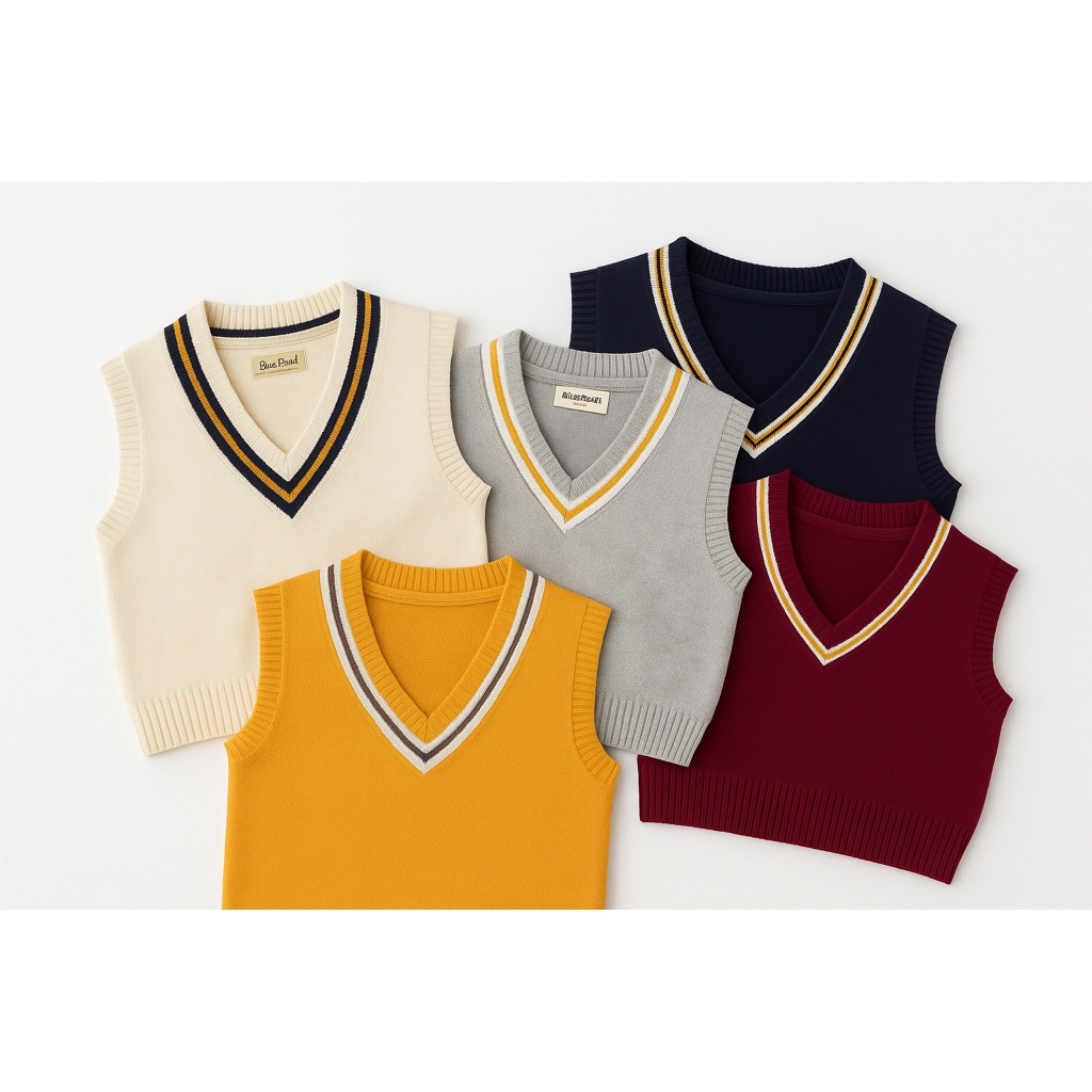 Rompi Rajut Anak Laki-Laki dan Perempuan Usia 2-12 Tahun