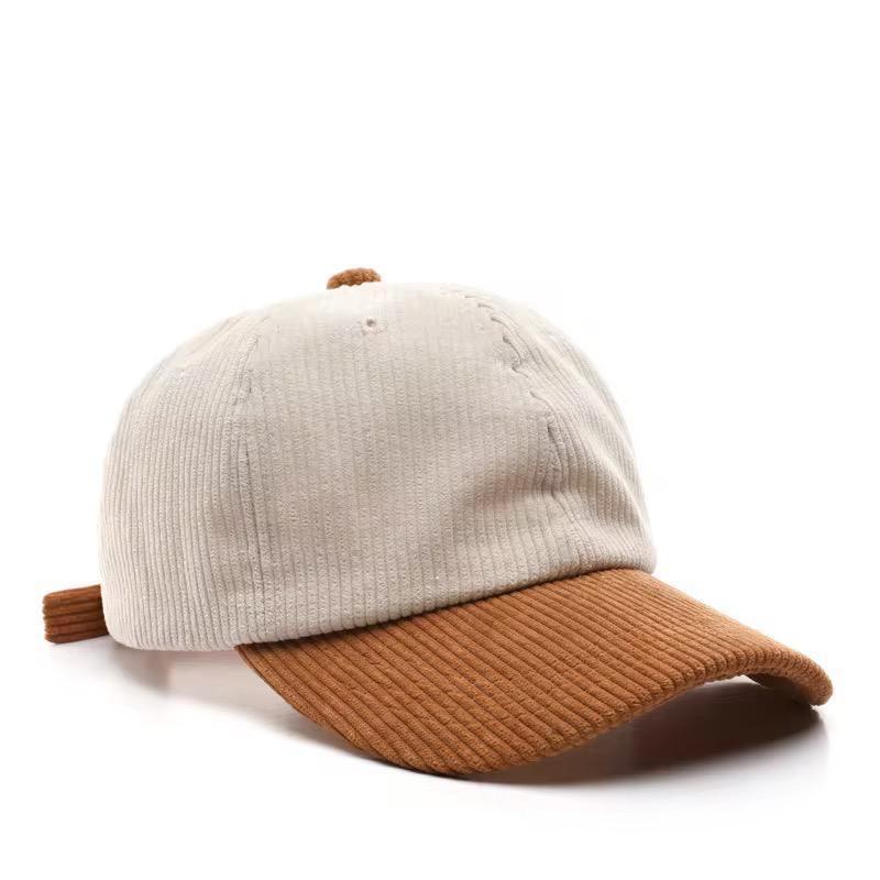 Topi Baseball Combinasi dua warna Corduroy Distro Stylish / Hat Cap Baseball Unisex