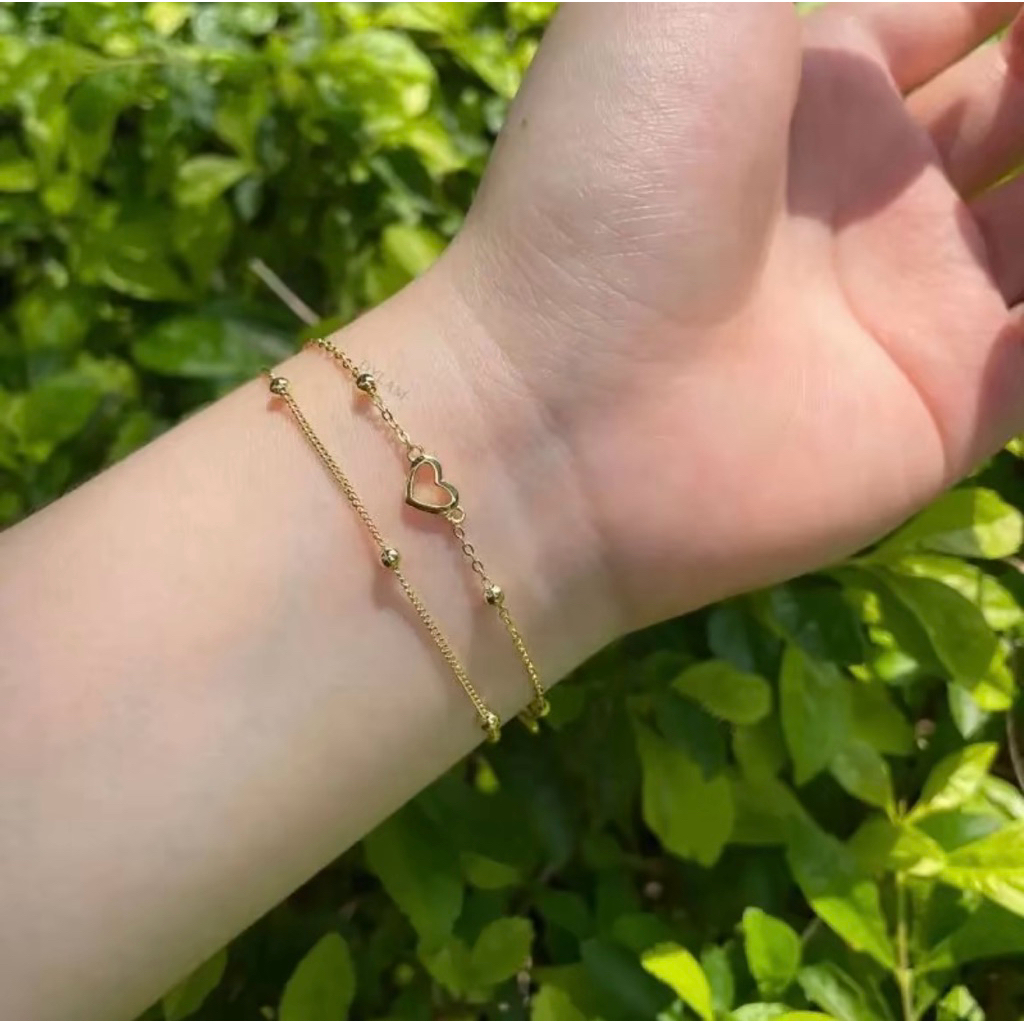 gelang love jedar 2 layer