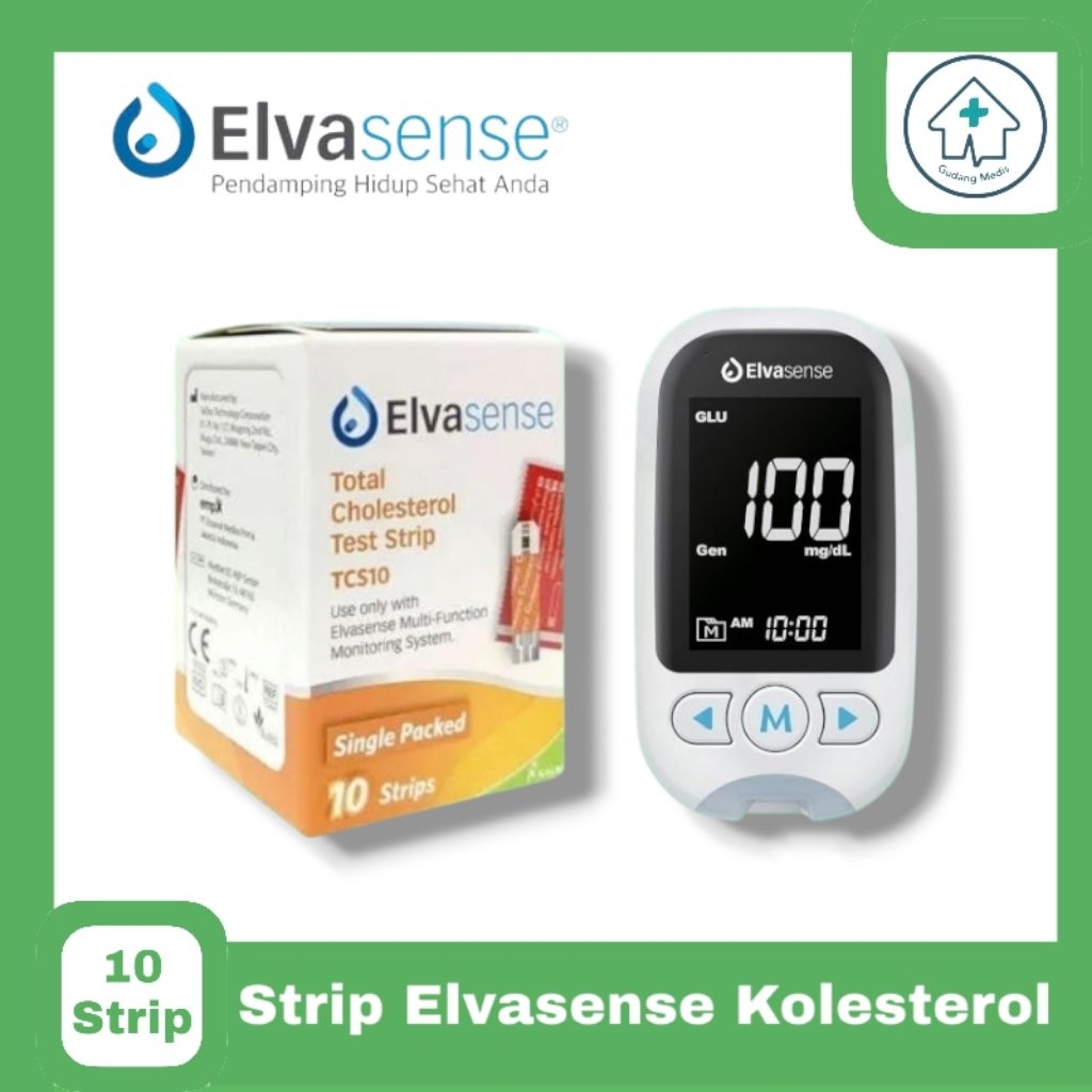 Strip Elvasense Kolesterol  Strip Elvasense Cholesterol  Isi Ulang Elvasense Kolesterol