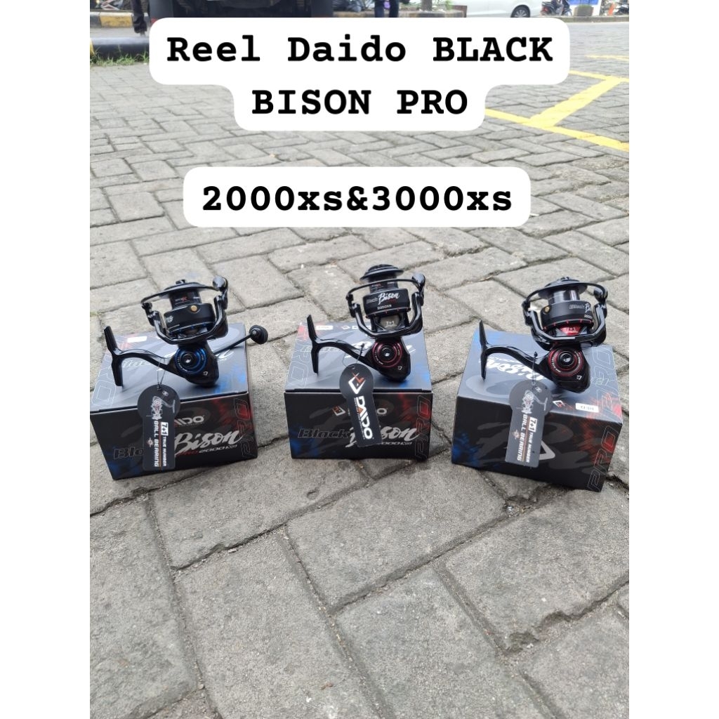 REEL PANCING DAIDO BLACK BISON BYSON Pro BB 7+1 RATIO 7.2:1 FREE HANDLE & DRAG KNOB MAX DRAG 15KG UK