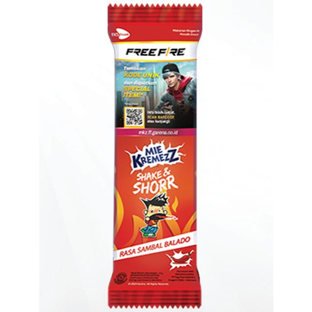 

Mie Kremezz Shorr Sambal Balado 1 Box